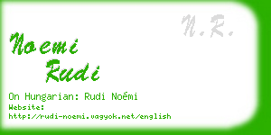 noemi rudi business card